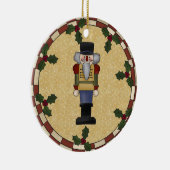 パーソナライズなくるみ割りのクリスマスのオーナメント セラミックオーナメント (右)