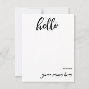 パーソナライズなこんにちはNotecards ノートカード
