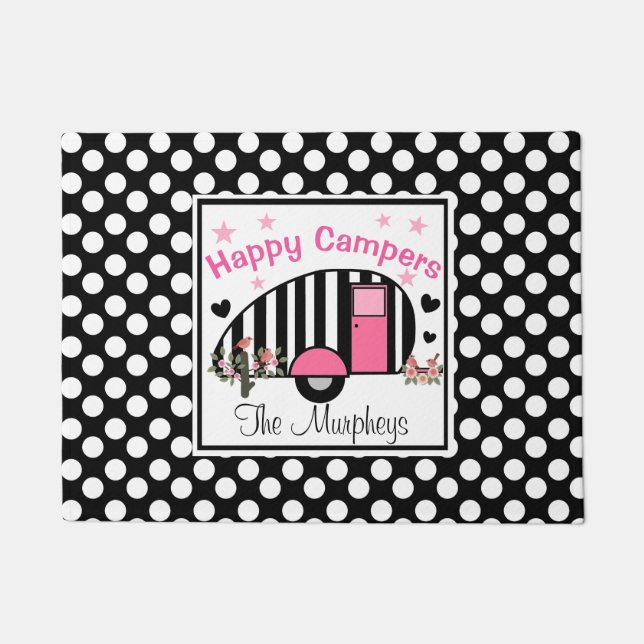 パーソナライズなご機嫌な人のドア・マット ドアマット (正面)