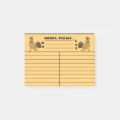 パーソナライズなその場しのぎの鶏DO-GETのメモ ポストイット (正面)