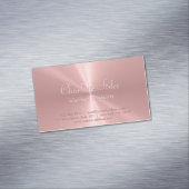 パーソナライズなばら色の金ゴールドの金属放射状の質 マグネット名刺 (インサイチュ)