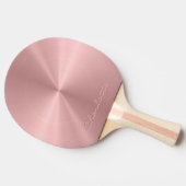 パーソナライズなばら色の金ゴールドの金属放射状の質 卓球ラケット (横)