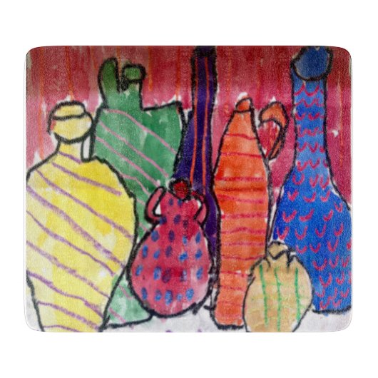 パーソナライズなまな板はアートワークか写真を加えます カッティングボード (正面)