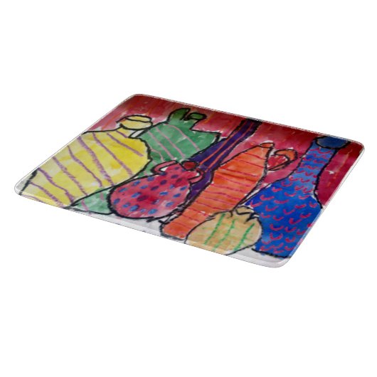 パーソナライズなまな板はアートワークか写真を加えます カッティングボード (角)