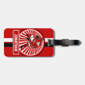 パーソナライズなアイスホッケープレーヤー ラゲッジタグ (裏面横)