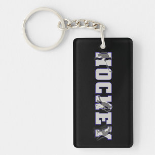 パーソナライズなアイスホッケーKeychain キーホルダー