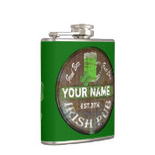 パーソナライズなアイルランドのパブの印 フラスク (右)