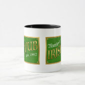 パーソナライズなアイルランドのパブの印 マグカップ (中央)