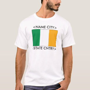 パーソナライズなアイルランドの旗のTシャツ Tシャツ