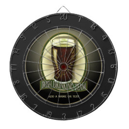 パーソナライズなアイルランドの飲むチーム ダーツボード