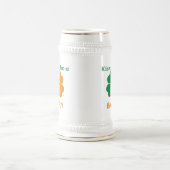 パーソナライズなアイルランド語は私によってがバリーである私に接吻します ビールジョッキ (中央)