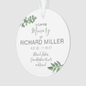 パーソナライズなアクリルの記念のオーナメント オーナメント (正面)