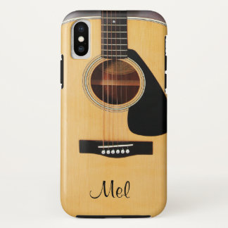 パーソナライズなアコースティックギターのiPhone Xの場合 iPhone X ケース