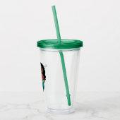 パーソナライズなアフリカ系アメリカ人の人魚ののどホイル アクリルタンブラー (左)