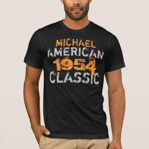 パーソナライズなアメリカのクラシックな誕生日 Tシャツ