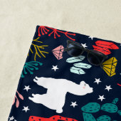 パーソナライズなアルパカのビーチタオル ビーチタオル (インサイチュ)