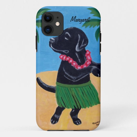 パーソナライズなアロハ黒い実験室の絵画 Case-Mate iPhoneケース (裏面)