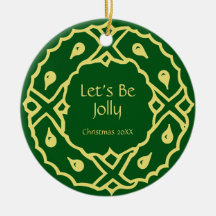 パーソナライズなアールヌーボーのクリスマスのリース