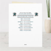 パーソナライズなアールヌーボー-花愛詩- カード (裏面)