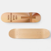 パーソナライズなイエス・キリストのスケートボードのデッキあなたのメッセージ スケートボード (横)