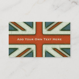 パーソナライズなイギリスの旗 名刺