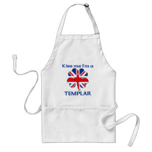 パーソナライズなイギリスは私によってがTemplarである私に接吻します スタンダードエプロン