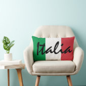 パーソナライズなイタリアのイタリア人の旗 ランバークッション (椅子)
