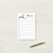 パーソナライズなイタリアン・グレーハウンド犬リストをするため ポストイット (デスク上)