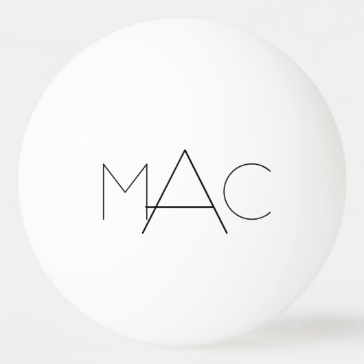 パーソナライズなイニシャル 卓球ボール (裏面)