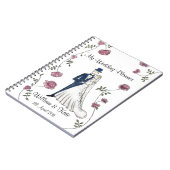 パーソナライズなウェディングプランナーのノート ノートブック (左側)