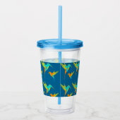 パーソナライズなエレガントでエキゾチックなハチドリ アクリルタンブラー (右)