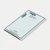 パーソナライズなエレガントで白いRanunculus及び群葉 ポストイット (アングル)