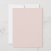 パーソナライズなエレガントなピンクの金ゴールドの雲 ノートカード (裏面)