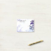 パーソナライズなエレガントな水彩画の紫色の薄紫 ポストイット (デスク上)