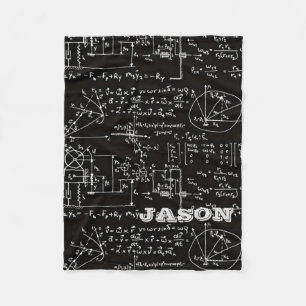 パーソナライズなオタク系のな数学の数学 フリースブランケット