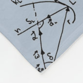 パーソナライズなオタク系のな数学の数学 フリースブランケット (角)