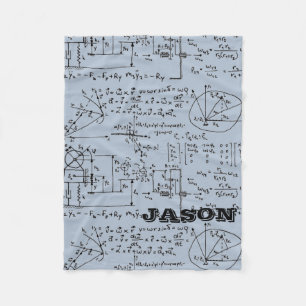 パーソナライズなオタク系のな数学の数学 フリースブランケット