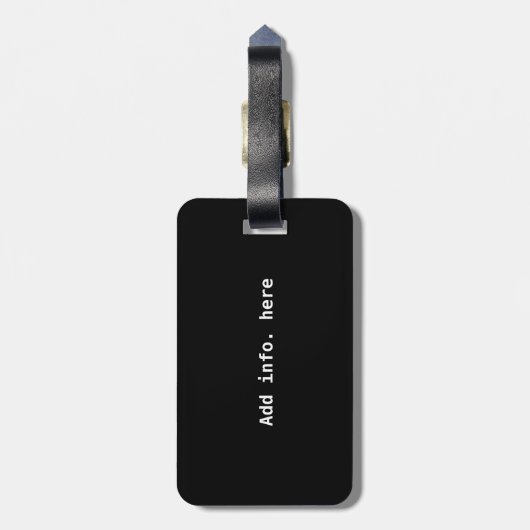 パーソナライズなオタク系のな数学の数学 ラゲッジタグ (裏面縦)