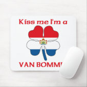 パーソナライズなオランダ語は私によってがヴァンBommelである私に接吻します マウスパッド (マウス)