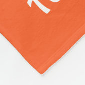 パーソナライズなオレンジ青いバレーボールのブランケット フリースブランケット (角)