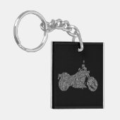 パーソナライズなオートバイのkeychain キーホルダー (正面左)
