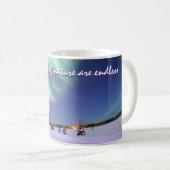 パーソナライズなオーロラのBorealisのNorthern Lights コーヒーマグカップ (正面右)