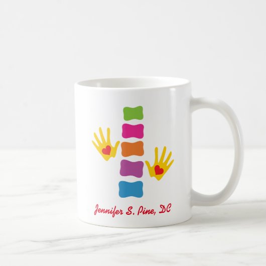 パーソナライズなカイロプラクターのマグ コーヒーマグカップ (右)