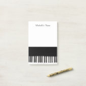 パーソナライズなカスタマイズピアノ鍵 ポストイット (デスク上)
