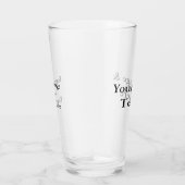 パーソナライズなカスタムあなた自身の写真及び文字 タンブラーグラス (右)