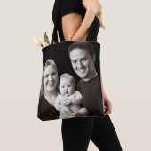 パーソナライズなカスタムあなた自身の写真及び文字 トートバッグ (クローズアップ)