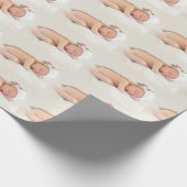 パーソナライズなカスタムあなた自身の写真及び文字 ラッピングペーパー (角)