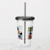 パーソナライズなカスタムな写真のモノグラムの大文字 アクリルタンブラー (右)