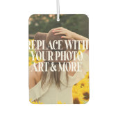 パーソナライズなカスタムな写真 カーエアーフレッシュナー (正面)