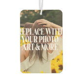 パーソナライズなカスタムな写真 カーエアーフレッシュナー (裏面)